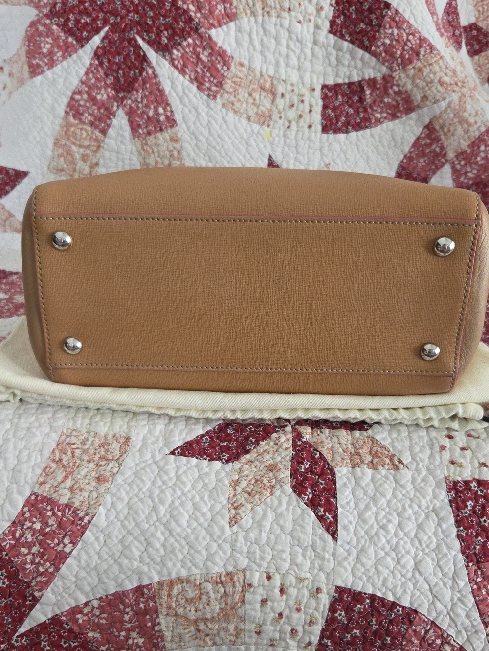Fendi Tan 2Jours Petite Leather Bag w/Pink Charm & unbranded leather strap - Picture 8 of 14